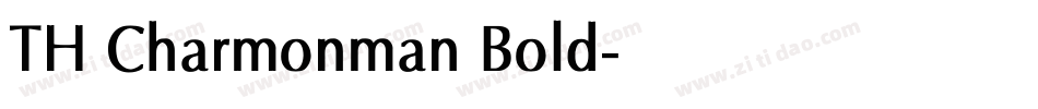 TH Charmonman Bold字体转换